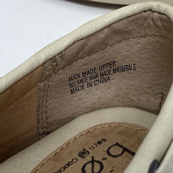 Boc Born Concept Cream Boat Loafers 7.5M Slip On Moccasin Preppy Nautical 90s - Picture 14 of 14